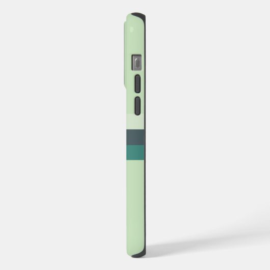 Aquamariner, hellweicher, roter Farbblock iPhone Hülle (Linke Seite)