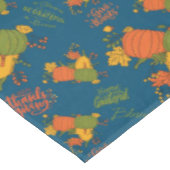 Aquamariner Herbsternte Erntedank Tischdecke (Schrägansicht)