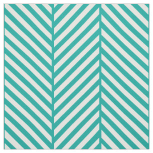 Aquamariner Herringbone-Großraum Stoff