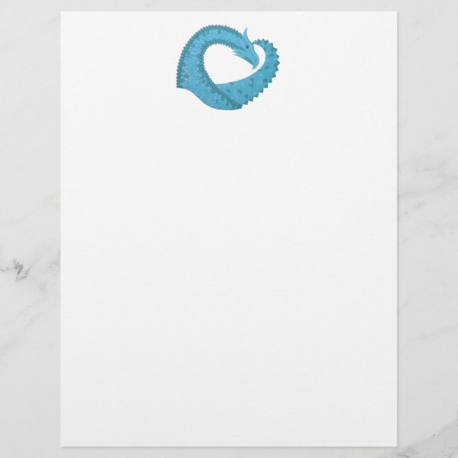 Aquamariner Herzdrache (Vorderseite)