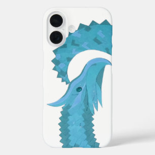 Aquamariner Herzdrache iPhone 16 Hülle