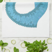 Aquamariner Herzdrache Geschirrtuch (Gefaltet)