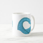 Aquamariner Herzdrache Kaffeetasse (VorderseiteRechts)
