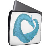 Aquamariner Herzdrache Laptopschutzhülle (Vorne Rechts)