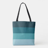 Aquamariner horizontaler Farbblock Tasche (Rückseite)