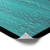 Aquamariner Jesus kommt und ist mit mir Poster (Ecke)