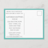 AQUAMARINER KABELSTRICK Postkarte + Text (Rückseite)