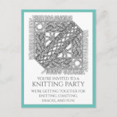 AQUAMARINER KABELSTRICK Postkarte + Text (Vorderseite)