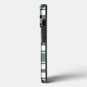 Aquamariner Karierter Iphone-Fall HAMbWG Case-Mate iPhone Hülle (Rückseite / Links)