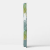 Aquamariner Karierter Name des Skripts Case-Mate iPhone Hülle (Rückseite / Rechts)