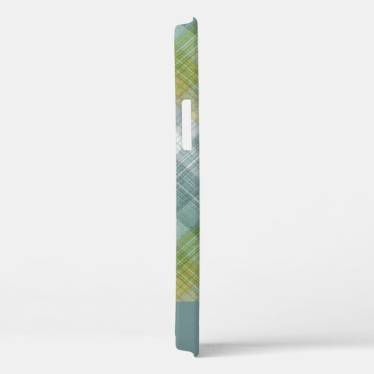 Aquamariner Karierter Name des Skripts Case-Mate iPhone Hülle (Rückseite / Rechts)