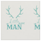 Aquamariner kleiner Mann Stoff (Nahaufnahme)