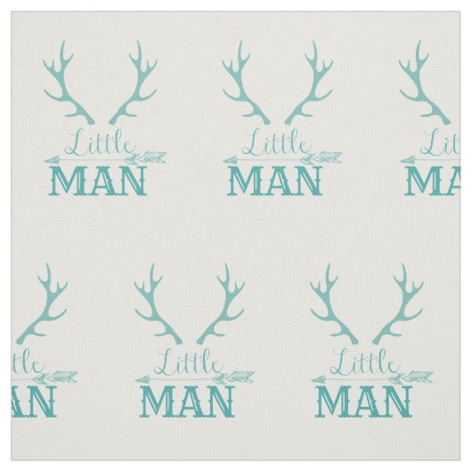 Aquamariner kleiner Mann Stoff (Muster)