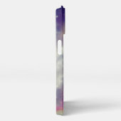 Aquamariner kosmischer Nebel aus Blauviolett iPhone Hülle (Rechte Seite)