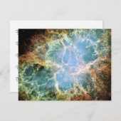 Aquamariner Krabbennebel Einladung (Vorne/Hinten)