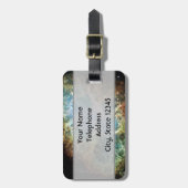 Aquamariner Krabbennebel Gepäckanhänger (Vorderseite vertikal)