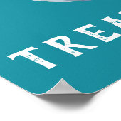 Aquamariner Kürbiskatzenallergie Halloween Black C Poster (Ecke)