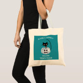 Aquamariner Kürbiskatzenallergie Halloween Black C Tragetasche (Vorderseite (Produkt))