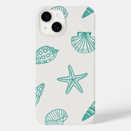 Aquamariner Küstenschatz Elfenbeinküste Case-Mate iPhone Hülle (Rückseite)
