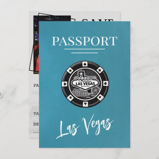 Aquamariner Las Vegas-Pass Save the Date (Vorne/Hinten)