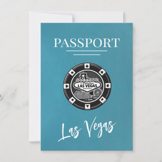 Aquamariner Las Vegas-Pass Save the Date (Vorderseite)
