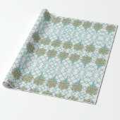 Aquamariner Lemon Topiary Robin's Egg Blue Geschenkpapier (Ungerollt)