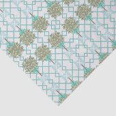 Aquamariner Lemon Topiary Robin's Egg Blue Wrappin Seidenpapier (Ausschnitt)