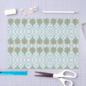 Aquamariner Lemon Topiary Robin's Egg Blue Wrappin Seidenpapier (Handwerk)