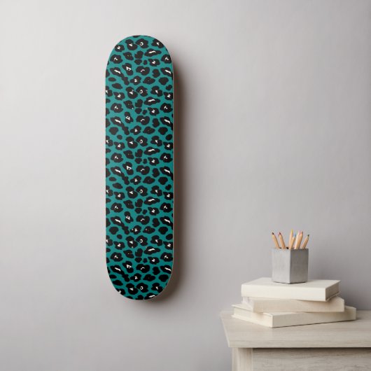 Aquamariner Leopard Cheetah Coole Mauer Skateboard (Wandkunst)
