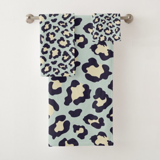 Aquamariner Leopard-Druck Badhandtuch Set (Insitu)