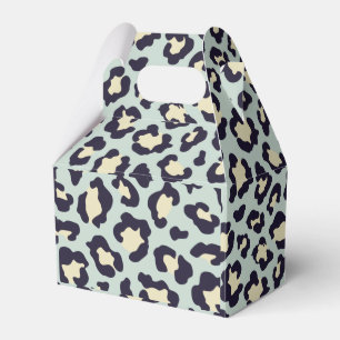 Aquamariner Leopard-Druck Geschenkschachtel