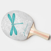 Aquamariner Libelle Personalisiert Ping Pong Paddl Tischtennis Schläger (Seitenansicht)