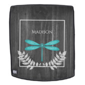 Aquamariner Libelle Rustikaler Personalisierter Ru Rucksack (Abnehmbare Front)