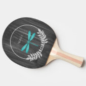 Aquamariner Libelle Rustikaler Pingpong Paddle Tischtennis Schläger (Seitenansicht)