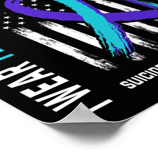 Aquamariner Lila Jemand, den ich vermissen Selbstm Poster (Ecke)