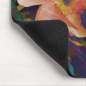 Aquamariner Lila Peach Psychedelic Bug und Windblu Mousepad (Ecke)