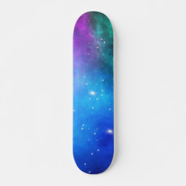 Aquamariner Lila Star Nebula Weltraumgalaxie Unive Skateboard