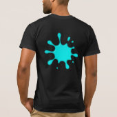 Aquamariner Maler-Spritzer-T - Shirt (Rückseite)