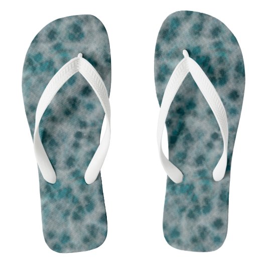aquamariner Marmor Abstrakt Badesandalen (Fußbett)