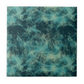 Aquamariner Marmor Abstrakt Fliese (Vorderseite)