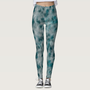 aquamariner Marmor Abstrakt Leggings