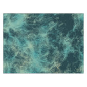 Aquamariner Marmor Abstrakt Tischdecke (Vorderseite (Horizontal))
