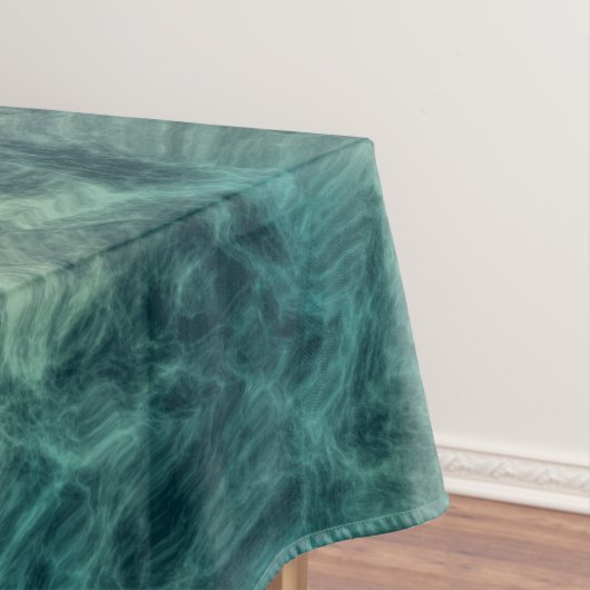 Aquamariner Marmor Abstrakt Tischdecke (Beispiel)