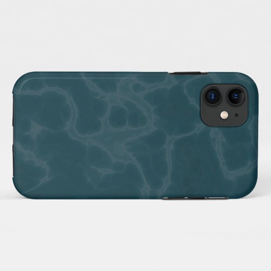 Aquamariner Marmor Case-Mate iPhone Hülle (Rückseite (Horizontal))