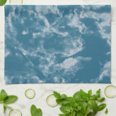 Aquamariner Marmor Geschirrtuch (Gefaltet)