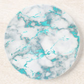 aquamariner Marmor Getränkeuntersetzer (Vorne)