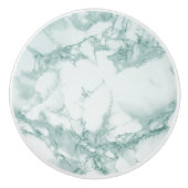 Aquamariner Marmor Keramikknauf (Vorderseite)