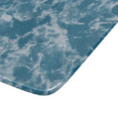 Aquamariner Marmor Schneidebrett (Ecke)