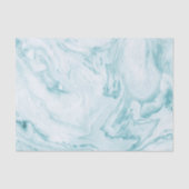 Aquamariner Marmor Seidenpapier (Vorderseite)