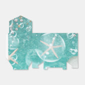 Aquamariner Meeresfrüchte- und -blasen-Strand Geschenkschachtel (Ungefaltet)